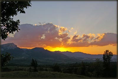 Stol i Veliki Kr u smiraj dana, gledano sa Deli Jovana