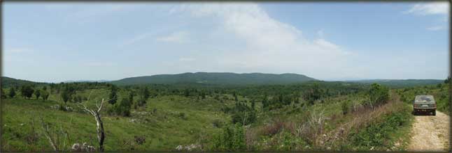 Panorama Štrpskog korita i greben Velikog Štrpca u pozadini