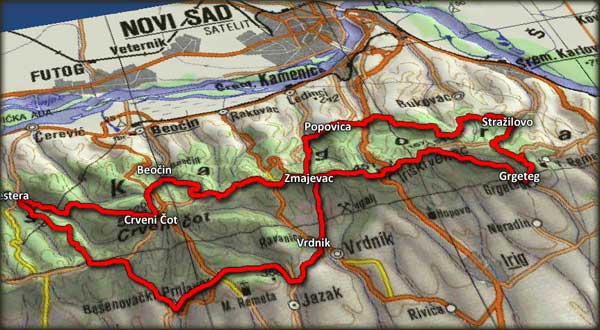 Trasa Frukogorskog MTB maratona