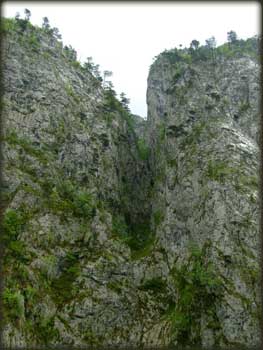 Jedan od brojnih procepa u stenama