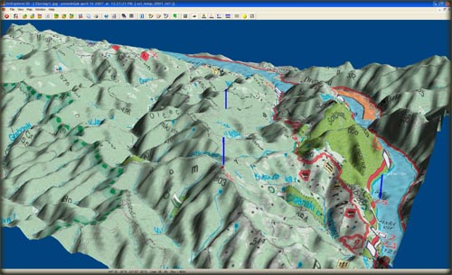 OziExplorer 3D daje potpuno novu dimenziju prikazu vaših mapa