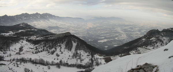 Zimski pogled sa Stola na Veliki Krš