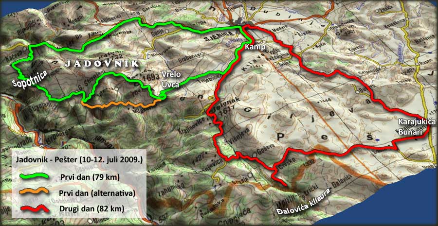 Trase vožnji u subotu i nedelju 11. i 12. jula