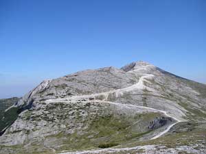 Završnica makadamskog puta ka Solunskoj Glavi