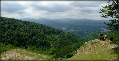 Vidikovac u blizini Velikog Malinika - pogled ka Lazarevom kanjonu
