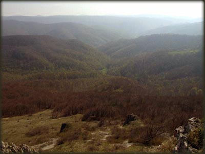 Pogled na dolinu Bobovačke reke i Resave sa Straže